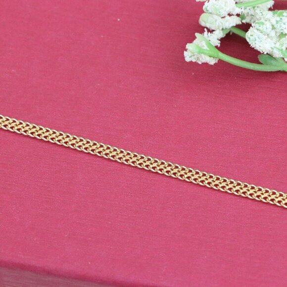 "Minimalist Rose Gold Bracelet with Fine Link Chain, XPBL1116 - Picture 12 of 13